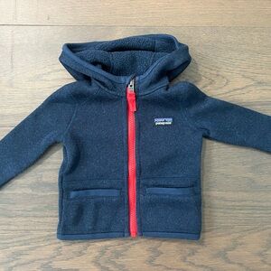 PATAGONIA BABY FLEECE BLUE RED 3-6 months